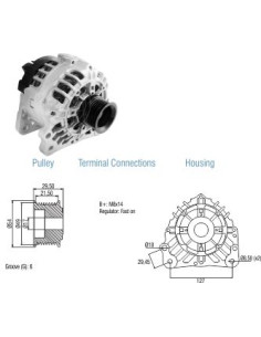 ALTERNADOR 28V AUDI A4 TT