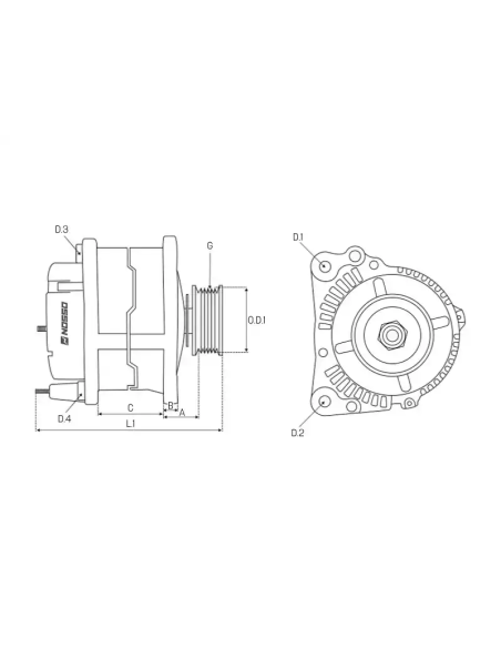 TOYOTA COROLLA 2008-12V-AMP.110