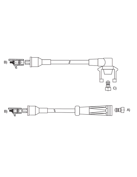 CABLE BUJIA APL.RENAULT 11 TURBO(X PED)