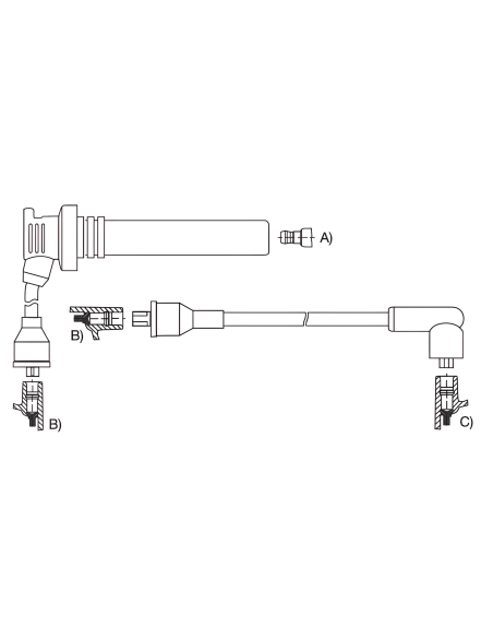 CABLE BUJIA APL.PEUGEOT 505 C/PIPA