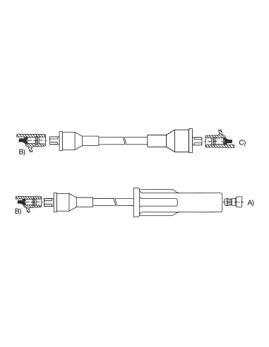 CABLE BUJIA APL.FORD F100 8CIL.