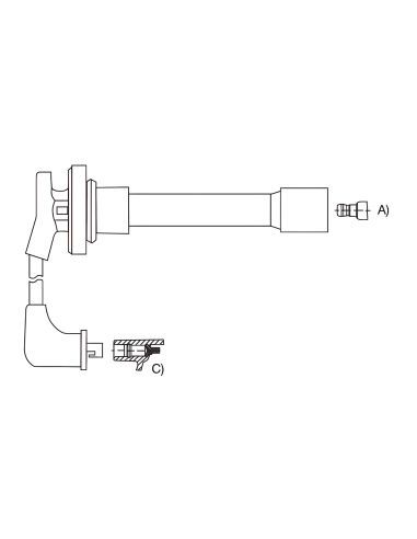 CABLE BUJIA APL.ROVER 618,620