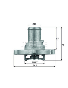 CODO TERMOSTATO MAHLE  TI 122 87D (METAL)