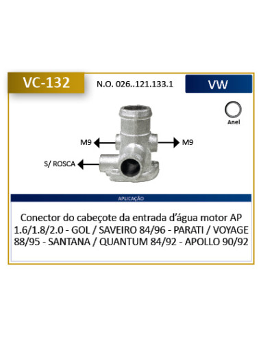 CONECTOR DE AGUA (VARIOS)