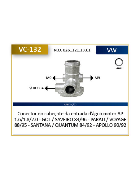 CONECTOR DE AGUA (VARIOS)