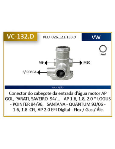 CONECTOR DE AGUA (VARIOS)
