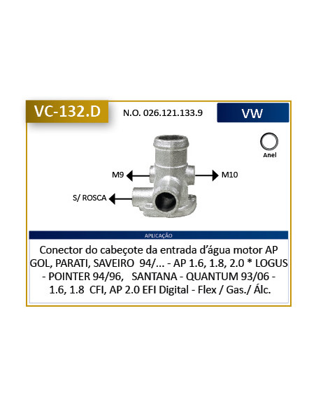 CONECTOR DE AGUA (VARIOS)