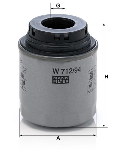 FILTRO ACEITE APL.VW SCIROCCO 1.4 TSI-AUDI