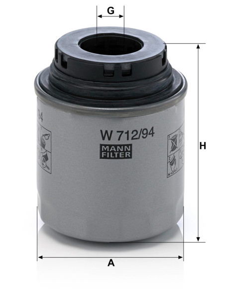 FILTRO ACEITE APL.VW SCIROCCO 1.4 TSI-AUDI