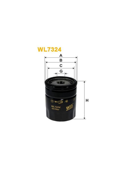 FILTRO ACEITE APL.FIAT 128E,147,DUNA(L1056PUR)