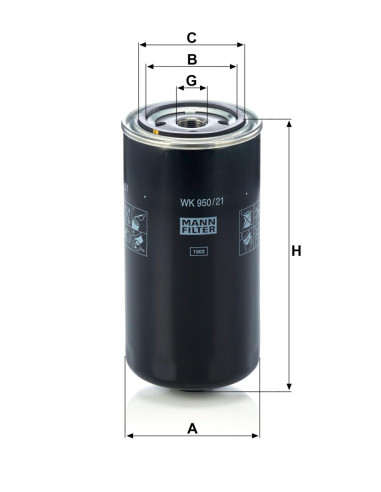 FILTRO COMB.APL.FORD CARGO-IVECO