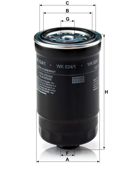 FILTRO DE COMBUSTIBLE (DIESEL)