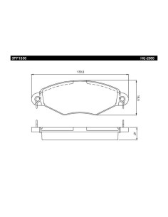 DELANTERA - (BENDIX) S/SENSOR ANCLAJE 4 RESORTES