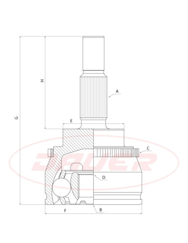 DIAM COPA : 95-ALT.T.: 158MM-SEG.EXTERNO