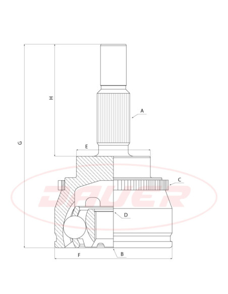 DIAM COPA : 95-ALT.T.: 158MM-SEG.EXTERNO