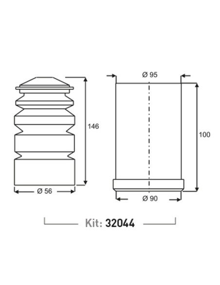 VW KIT SUSP.TRAS. GOLF 94/98