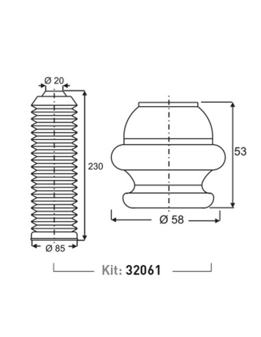 IM KIT SUSP.DEL. AUDI A3