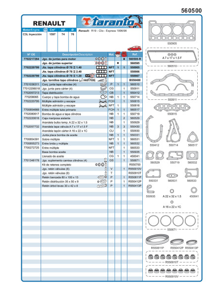 RENAULT 9-11-19-CLIO 1600I