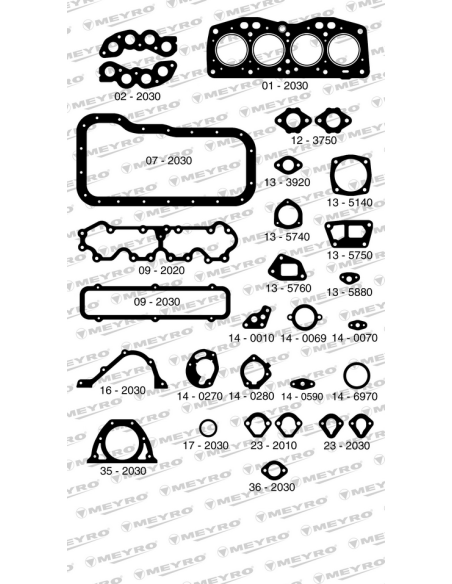 KIT DE JUNTAS DE MOTOR (COMPLETO)