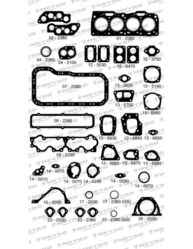 KIT DE JUNTAS DE MOTOR (COMPLETO)