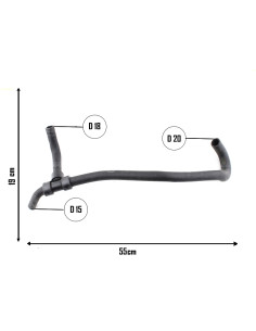 CAÑO CALEFACTOR FORD FIESTA 1.8 2