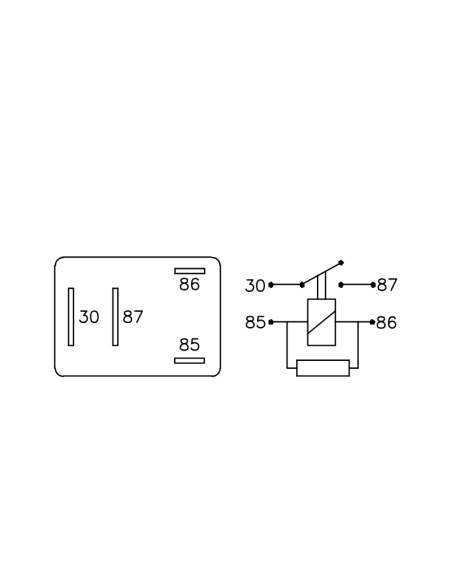 MINIRELAY APL.FORD TRANSIT LUZ ALARMA