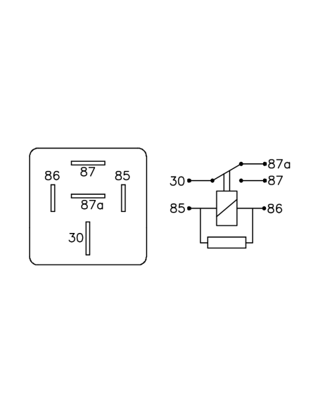 MINIRELAY APL.FIAT DUNA GNC
