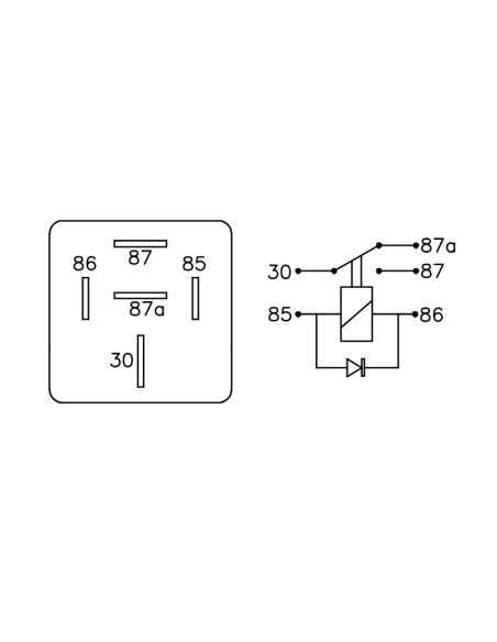 RELAY APL.RENAULT 19,KANGO,MAGANE ACC.