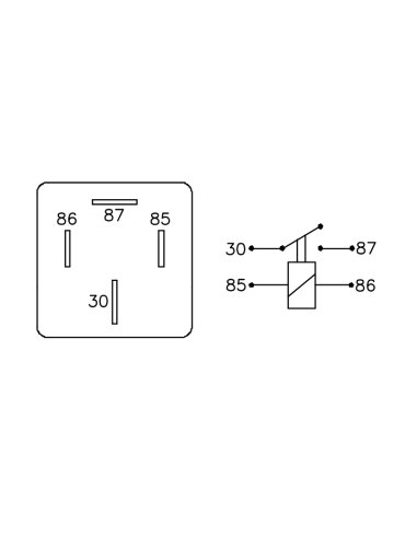 MINIRELAY APL.RENAULT 9,11 VENTILADOR INTERRUPTOR