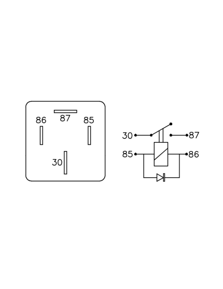 RELAY APL.RENAULT 19,KANGO,MAGANE ACC.