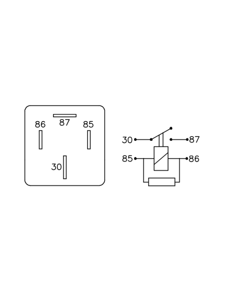 RELAY DE ACCESORIOS FORD FOCUS 08-- C/RESISTENCIA