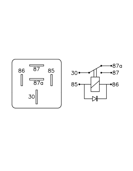 MINIRELAY APL.RENAULT CLIO,EXPRESS E.V