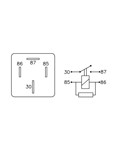 RELAY DE ACCESORIOS FORD FOCUS --08 TRANSIT C/RESISTENCIA