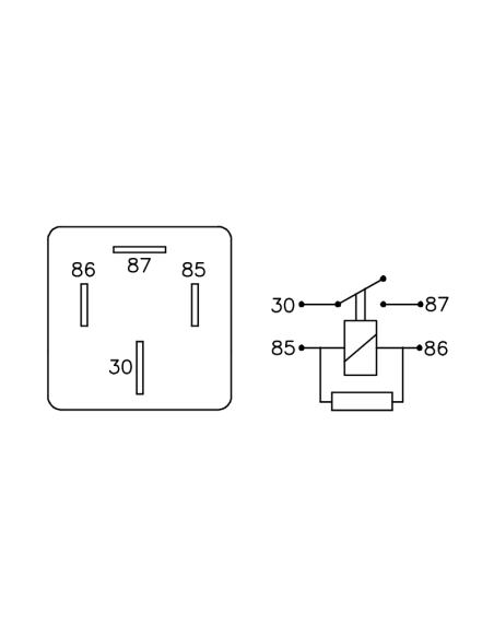 RELAY DE ACCESORIOS FORD FOCUS --08 TRANSIT C/RESISTENCIA