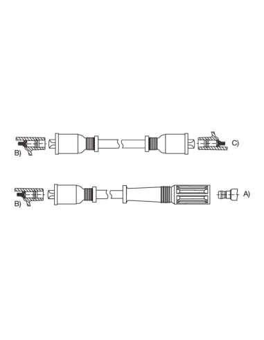CABLE BUJIA APL.FIAT 128 S/E