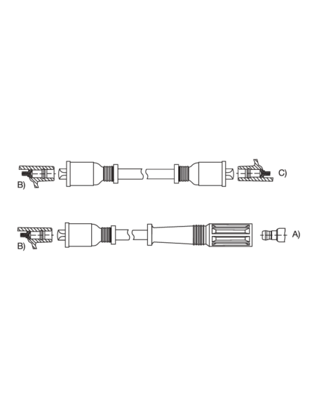 CABLE BUJIA APL.FIAT 128 S/E