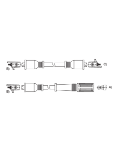 CABLE BUJIA APL.FIAT REGATTA 2000