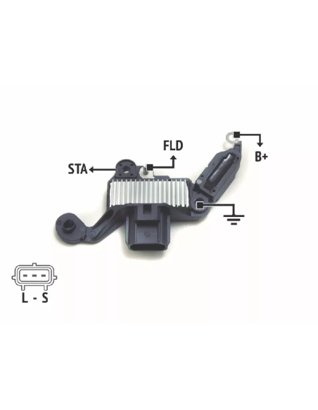 REG.VOLT.APL.FORD ALT.VISTEON 3PINES*
