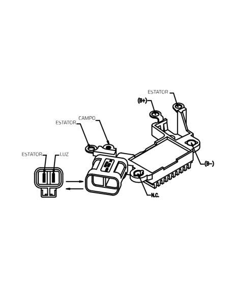 REGULADOR DE VOLTAJE DE ALTERNADOR
