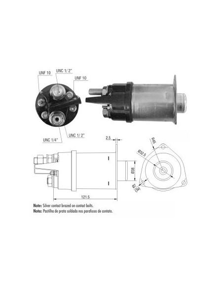 SOLENOIDE DE ARRANQUE CATERPILLAR