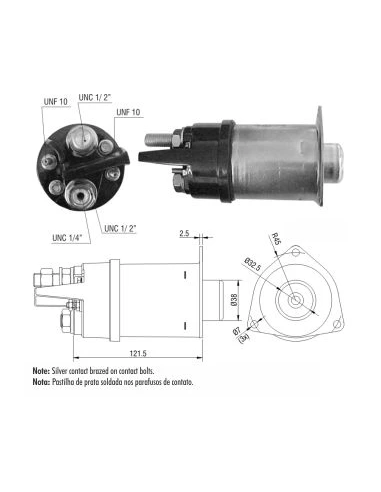 SOLENOIDE DE ARRANQUE CATERPILLAR