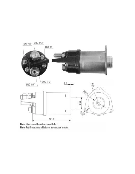 SOLENOIDE DE ARRANQUE CATERPILLAR