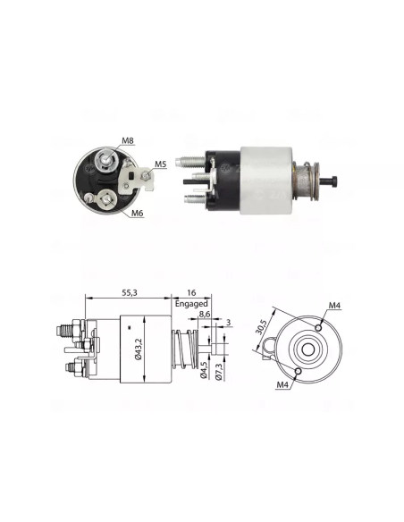 SOLENOIDE 12V RENAULT DUSTER OROCH MASTER