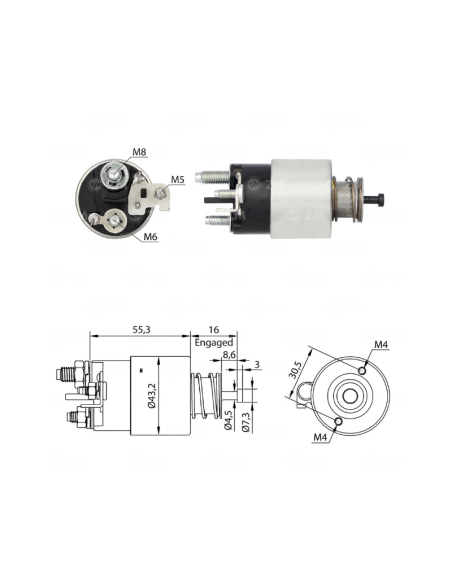 SOLENOIDE 12V RENAULT DUSTER OROCH MASTER