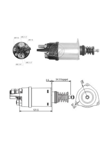 SOLENOIDE CATERPILLAR, DELCO 37MT