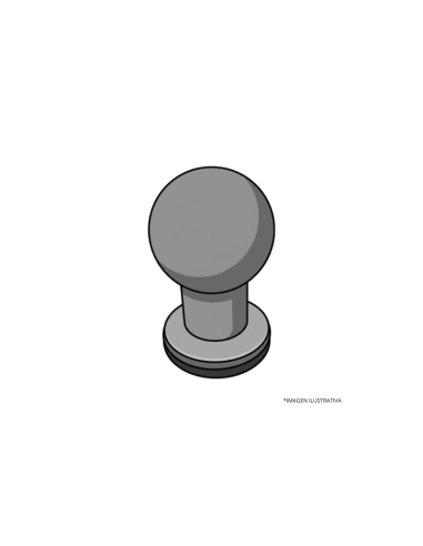 BOCHA DE ENGANCHE PARA TRAILER CROMADA 2" 3500LB