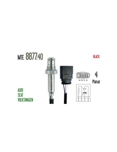 SONDA LAMBDA PLANAR VW GOL FOX SURAN GOLF 1.0 1.6 2.0 8V